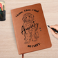 Doodle Anxiety Journal Vegan Leather Lightweight