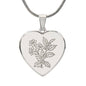 Birth Flower Heart Necklace Personalize December Holly