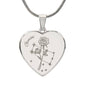 Personalize Birth Flower Star Zodiac June Gemini Rose Heart Necklace