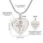 Personalize Birth Flower Star Zodiac June Gemini Rose Heart Necklace