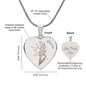 Personalize Birth Flower Star Zodiac May Taurus Lily of Valley Heart Necklace