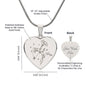 Personalize Birth Flower Star Zodiac Sep Virgo Morning Glory Heart Necklace