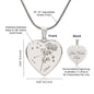 Personalize Birth Flower Star Zodiac April Aries Sweet Pea Heart Necklace V2