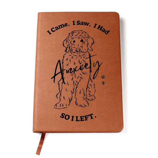 Doodle Anxiety Journal Vegan Leather Lightweight