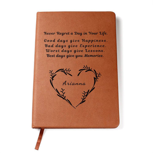 Personalize Journal with Encouragement Phrase Gift for Women, Girls, Best Friend, Christmas or Birthday Gift