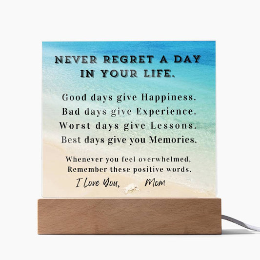 Positive Affirmation Personalized Graduation Back-to-School Desktop Plaque, High School College Gift,Customize