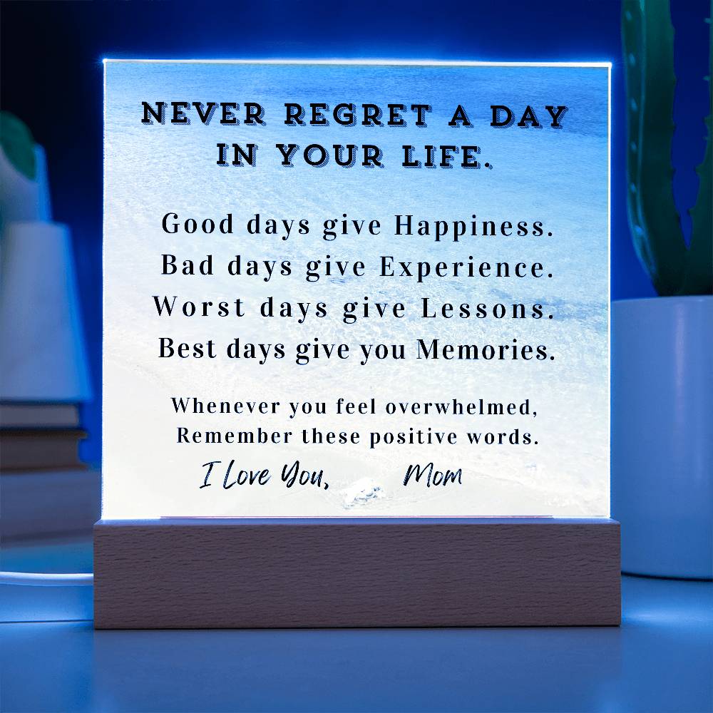 Positive Affirmation Personalized Graduation Back-to-School Desktop Plaque, High School College Gift,Customize
