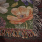 Wild Flowers Woven Throw, Dainty Floral Blanket, Cotton Throw 50x60"
