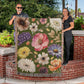 Wild Flowers Woven Throw, Dainty Floral Blanket, Cotton Throw 50x60"