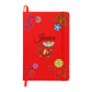 Personalize Hard Cover Journal Whimsical Flowers, Fun Birthday Gift for all Occasions