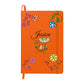 Personalize Hard Cover Journal Whimsical Flowers, Fun Birthday Gift for all Occasions
