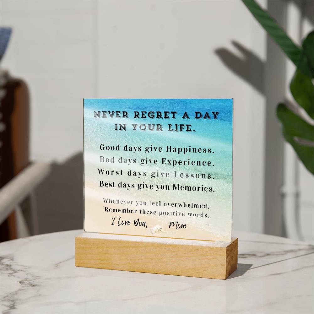 Positive Affirmation Personalized Graduation Back-to-School Desktop Plaque, High School College Gift,Customize