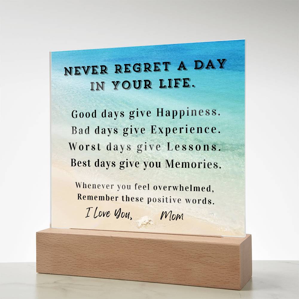Positive Affirmation Personalized Graduation Back-to-School Desktop Plaque, High School College Gift,Customize