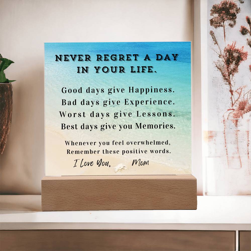 Positive Affirmation Personalized Graduation Back-to-School Desktop Plaque, High School College Gift,Customize