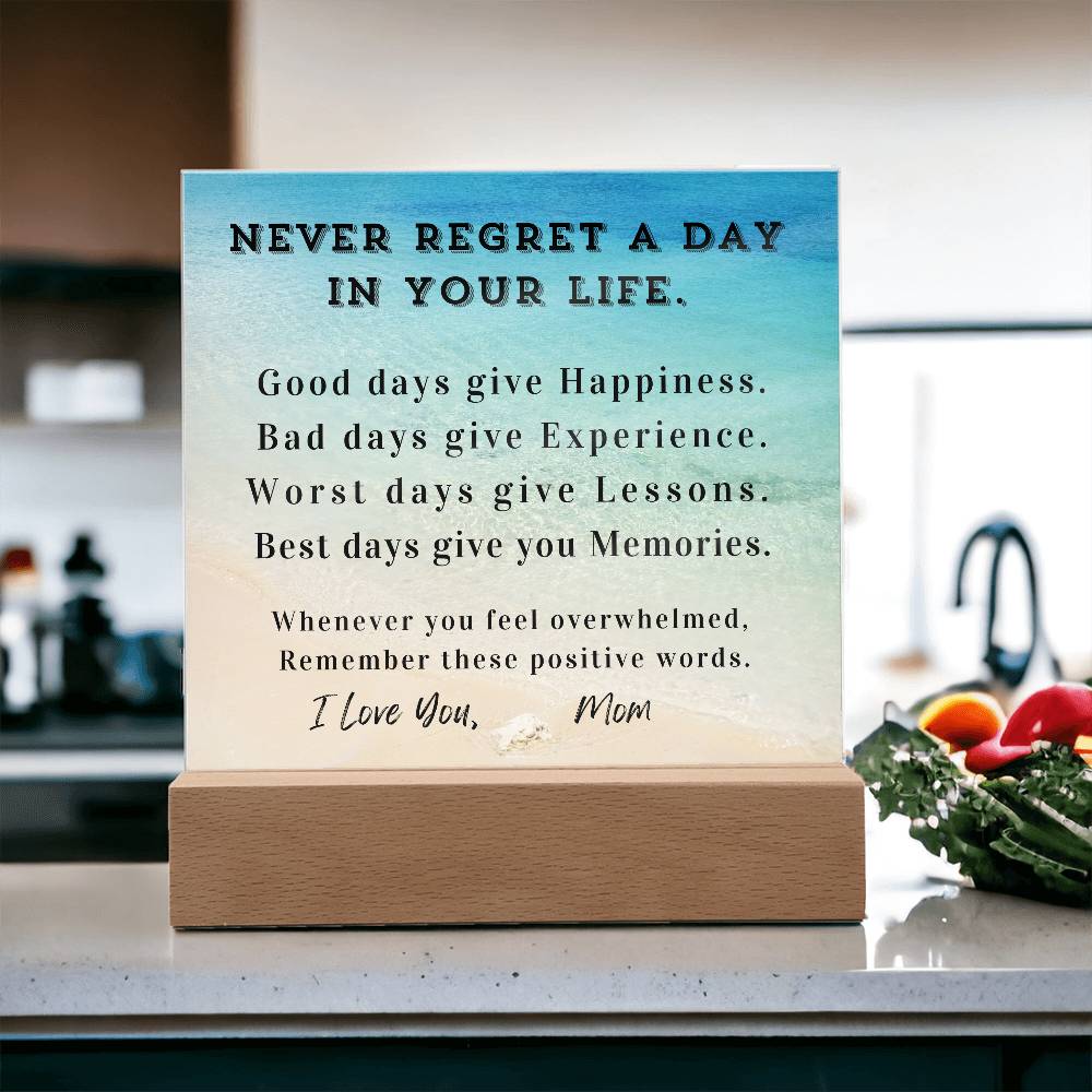 Positive Affirmation Personalized Graduation Back-to-School Desktop Plaque, High School College Gift,Customize