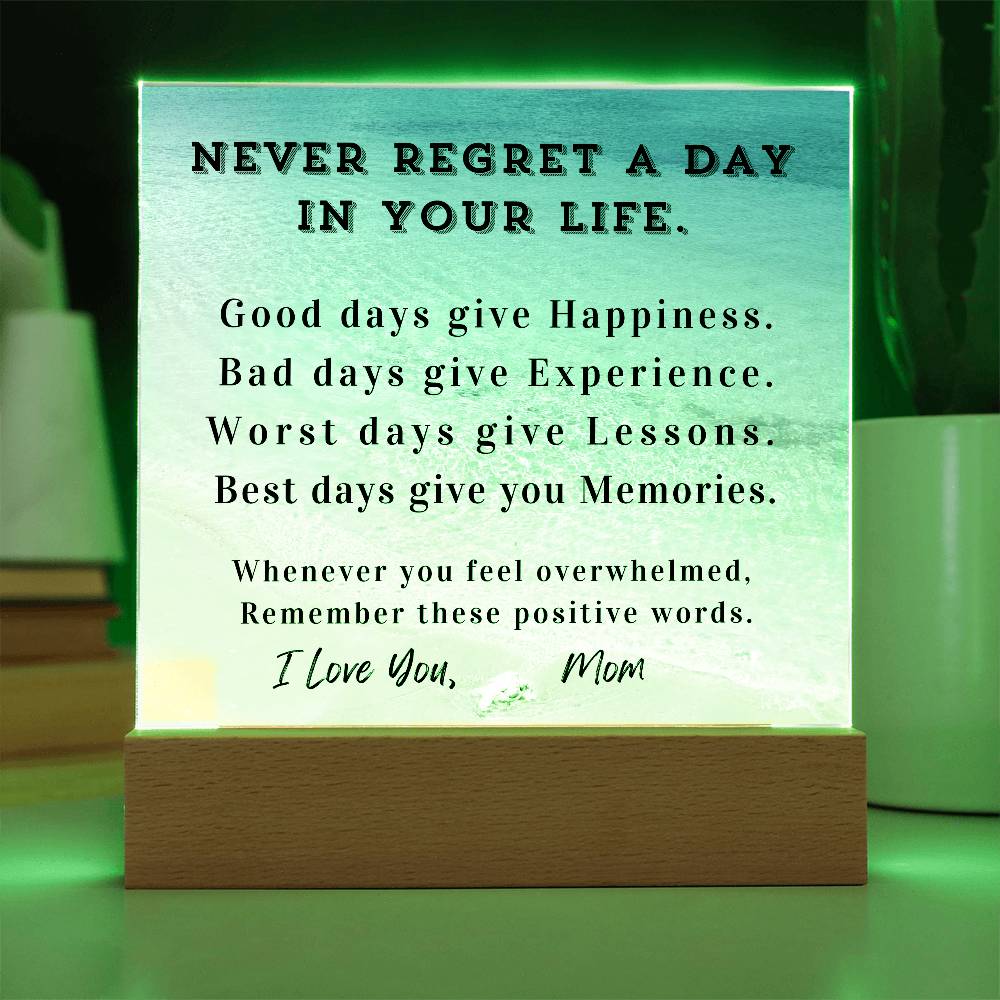 Positive Affirmation Personalized Graduation Back-to-School Desktop Plaque, High School College Gift,Customize