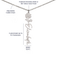 Personalized Birth Flower Name Necklace October Libra