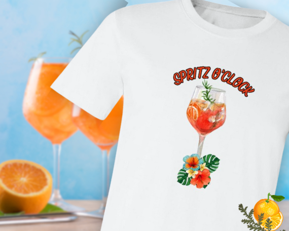 Spritz O'Clock Aperol Spritz Womens Bella + Canvas T-Shirt