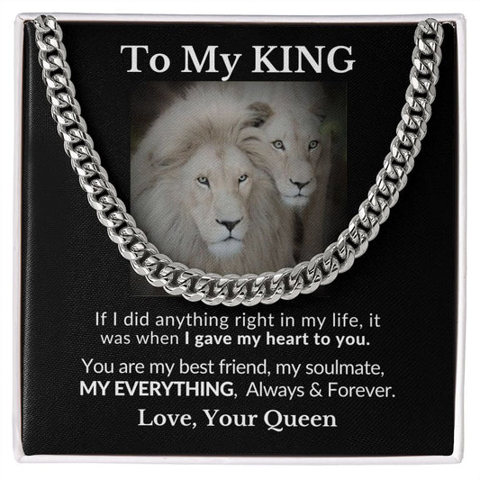 MY KING | MY EVERYTHING | Cuban Necklace