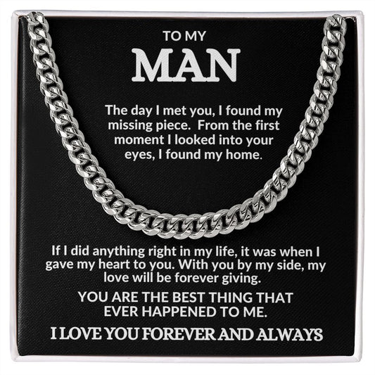 MAN | I FOUND MY HOME | Cuban Necklace