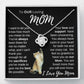 Our Loving Mom|Gift from Daughter Son , Grandma Cat present, Love Knot Necklace with Heartwarming Message CardV2