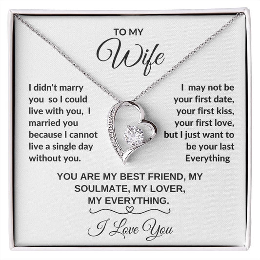 WIFE | I MARRIED YOU | Forever Love Necklace