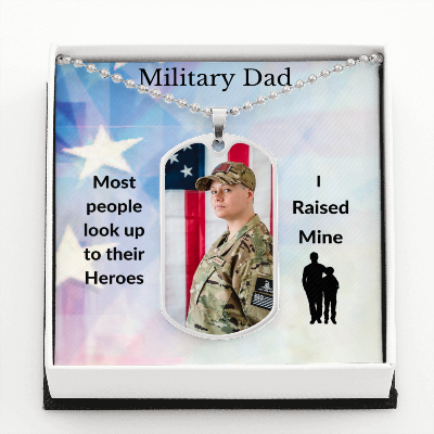 MILITARY DAD | DOGTAG NECKLACE | BUYER UPLOAD